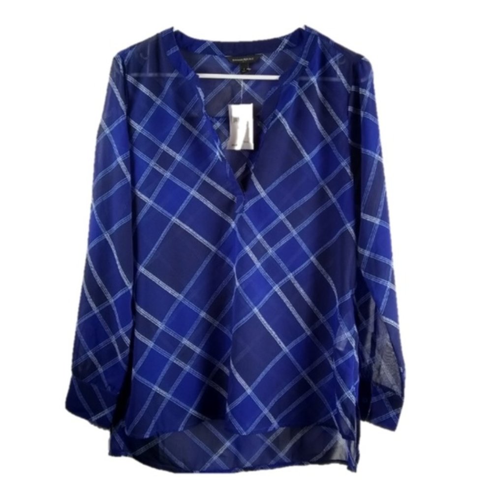 NWT Banana Republic sheer chiffon blouse